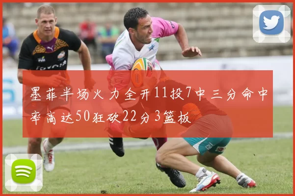 墨菲半场火力全开11投7中三分命中率高达50狂砍22分3篮板